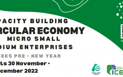WORKSHOP ON CIRCULAR ECONOMY FOR MSMES BY ASEAN JAPAN CENTRE AND INSTITUTE FOR CIRCULAR ECONOMY DEVELOPMENT | 30 NOVEMBER – 21 DECEMBER 2022