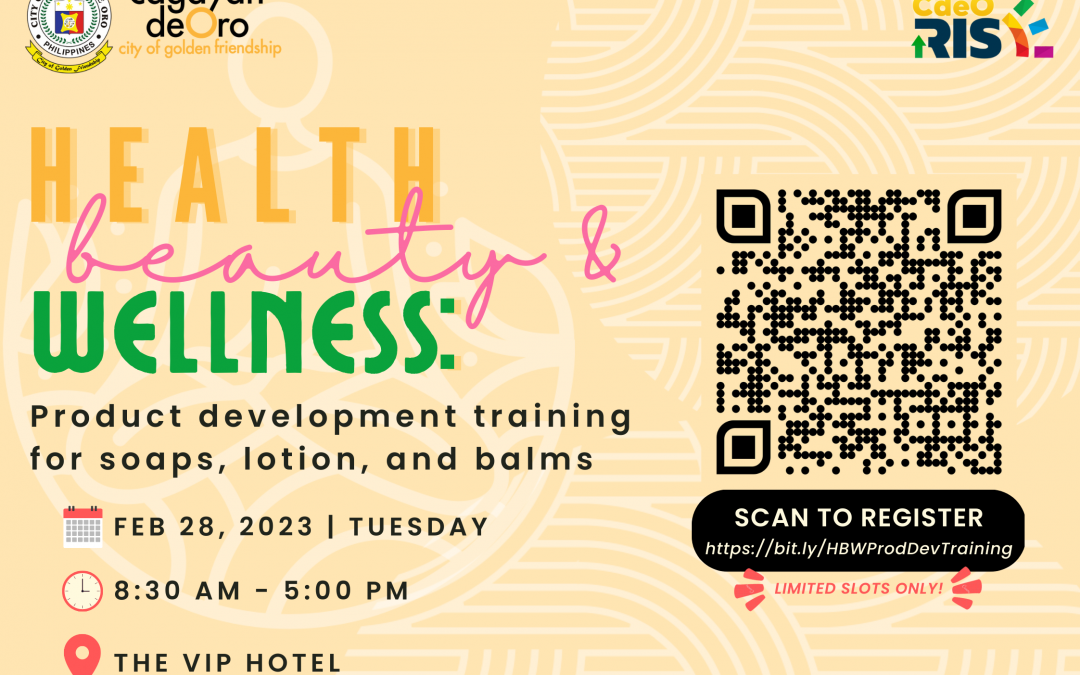 HEALTH, BEAUTY & WELLNESS: Product development training