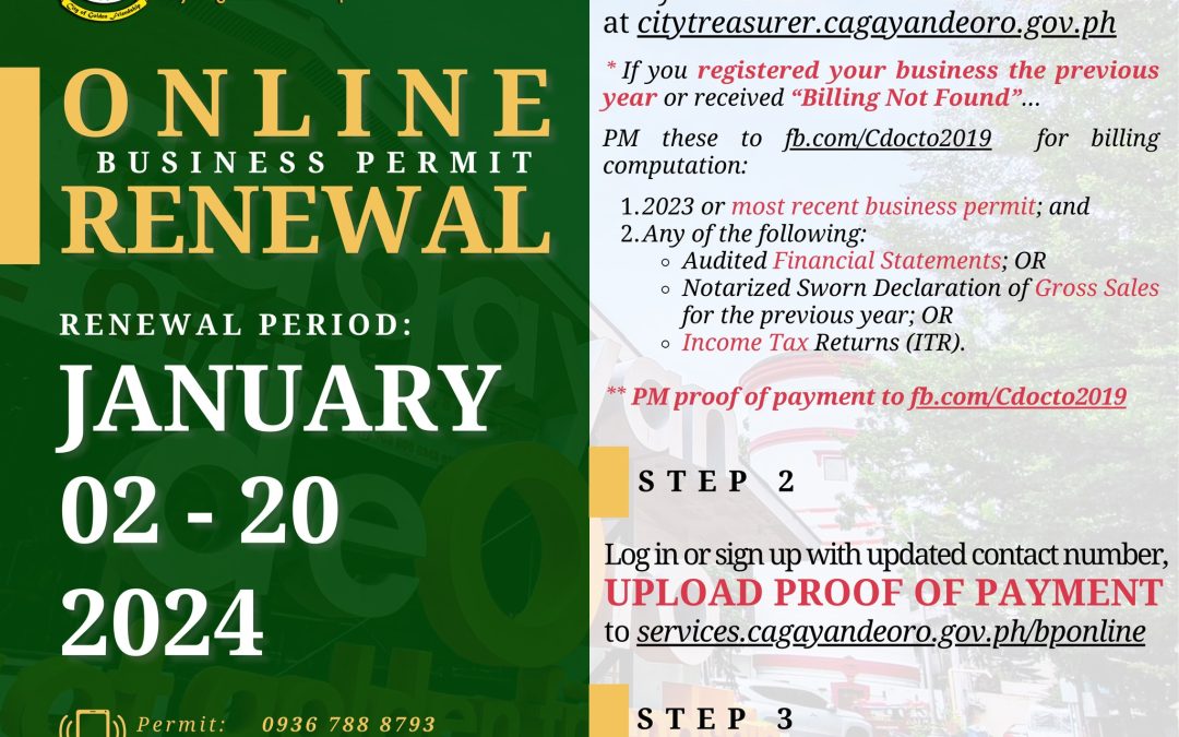 Online Business Permit Renewal 2024